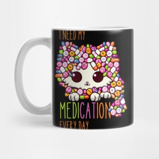 Funny Medication, Funny Cat Medication Mug